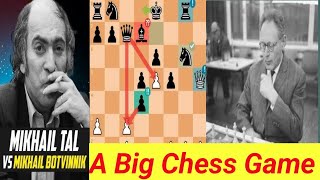 Mikhail Tal vs Botvinniktal chess gametall all chess gamesbotvinnik chess gametal [upl. by Kus]