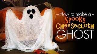 Spooky Cheesecloth Ghost  How to [upl. by Thagard892]