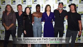 The Walking Dead Press Conference SDCC 2018 [upl. by Ayar369]