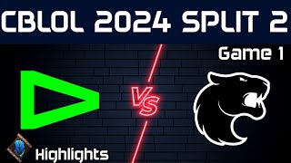 LLL vs FUR Highlights Game 1  CBLOL 2024 Split 2  LOUD vs FURIA by Onivia [upl. by Eddi]