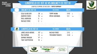 Lindfield CC 1st XI v Bolney CC 1st XI [upl. by Lokim]