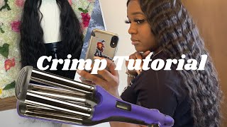 How to Crimp your Wig Start to finish [upl. by Ji442]