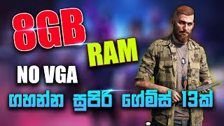 Onboard VGA එකෙන් ගහන්න  8gb ram no gpu games  best pc games for 8gb ram  games for low end pc [upl. by Alyose910]