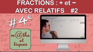 Addition et soustraction de nombres fractionnaires [upl. by Ahsed]