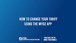 How To Change Your Tariff On The MyO2 App [upl. by Aikas]