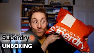 ASMR Unboxing My Superdry Haul  Tapping and Fabric Scratching [upl. by Cherida176]