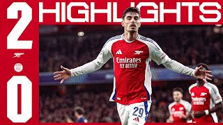 BIG CHAMPIONS LEAGUE WIN 🔥  HIGHLIGHTS  Arsenal vs PSG 20  Havertz amp Saka  UCL [upl. by Elyk]