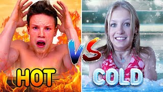 Hot VS Cold Water and Ice Challenge [upl. by Travax]