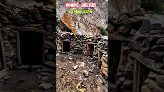 300 year old stone houses in mountains  Nomadic animal shelter rooms  Nangma valley kanday gaon [upl. by Eycats]