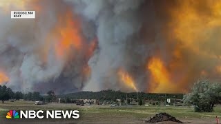 Ruidoso New Mexico hit by wildfires leaving two dead [upl. by Erbe]