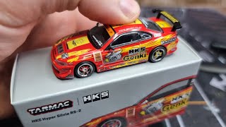 Tarmac Works HKS Silvia RS 2 Premium Diecast Car Unboxing and review [upl. by Elsy]