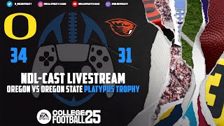 🏈 NDL LIVE CAST Season 29 Week 3  Oregon vs Oregon State  Platypus Trophy Replay [upl. by Nertie]