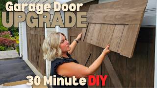 Update Your Curb Appeal in 30 Minutes with a Quick Garage Door DIY Using GarageSkins Before amp After [upl. by Beckman422]