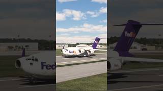 FedEx C17 Takeoff With Added Sound c17globemaster msfs2020 [upl. by Eiramassenav433]