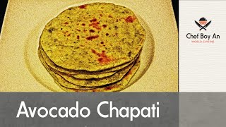 Avocado Chapati  Indian Bread Avokado Capati Indijski Hleb [upl. by Coulson]