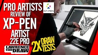 XP Pen ARTIST 22E PRO  REVIEW by a Professional Digital Artist [upl. by Marika]