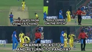 David Warner Shows Sportsmans Spirit to Hardik Pandya [upl. by Rohn321]