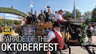 Oktoberfest  Parade of the Oktoberfest Landlords and Breweries 2024 Munich [upl. by Aisel]