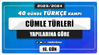 81 CÜMLE TÜRLERİ  YAPILARINA GÖRE  SORU ÇÖZÜMÜ  DİL BİLGİSİ KAMPI  Önder Hoca [upl. by Alan201]