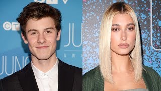 Shawn Mendes amp Hailey Baldwin SPARK Dating Rumors After Leaving Party Together [upl. by Saticilef]