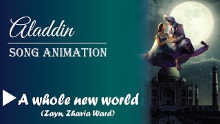 A Whole New World  Aladdin  Zayn Zhavia Ward  Naomi Scott Mena Massoud  Fallen Ace Animation [upl. by Ervin]