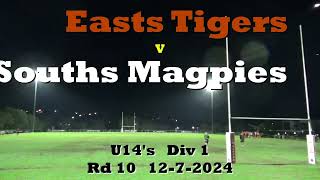 U14 Div 1 East vs Souths 12072024 [upl. by Gisela]