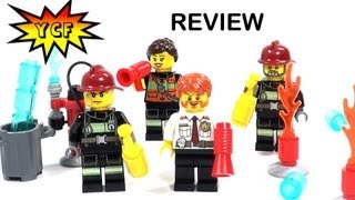 LEGO CITY Firemen Pack 850618 Review  2013 Battle Pack with 4 Minifigures amp Accessories [upl. by Karame292]