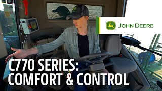 Comfort and Control  John Deere C770 Cotton Harvesters [upl. by Satterfield]