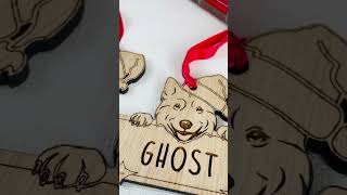 Wooden Personalised Dog Bauble [upl. by Rusel683]