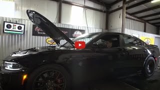 741 Rear Wheel HP Hennessey Hellcat Charger Dyno Test [upl. by Varien]