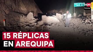 Sismo de 70 en Arequipa IGP informa que se han registrado 15 réplicas tras fuerte temblor [upl. by Enidlarej567]