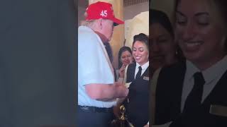 Donald Trump Gives a Generous Tip to Hotel Employee After Winning 💵 donaldtrump tips trump [upl. by Foah]