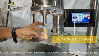 Best semi auto servo auger filling machine for filling 1 grm to 1000gm  Fine Powder filling machine [upl. by Frere]