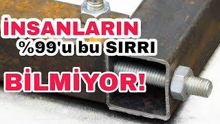 KAYNAK USTALARININ BİLMENİZİ İSTEMEDİĞİ SIR  Kaynaksız Metal Birleştirme Nasıl Yapılır [upl. by Anatolio]