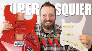 Building a SUPER SQUIER  Getting BIG Tone With Habanero Pickups [upl. by Amyas]