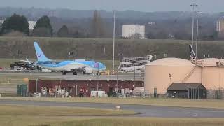 CROSSWIND LANDINGS LIVE Birmingham Airport 20122023 planespotting [upl. by Wiles]