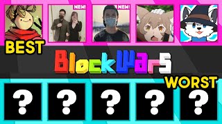 The Best and Worst Team of Every Block Wars Event [upl. by Zilber]