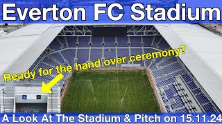 NEW Everton FC Stadium at Bramley Moore Dock An Update On The Stadium amp Pitch on 151124 [upl. by Richard615]