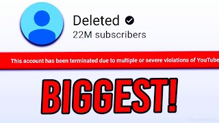 What Is The BIGGEST Terminated YouTube Channel ANSWERED [upl. by Gilba342]