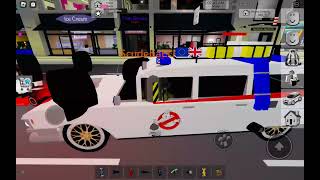 Upgraded Ecto 1 Of Ecto Scuderia HQ In brookhaven [upl. by Ahsoyek]