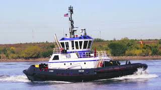 Suderman amp Young Towing Companys Z Tech 2400 series tractor harbor tug TRITON [upl. by Nazarius]