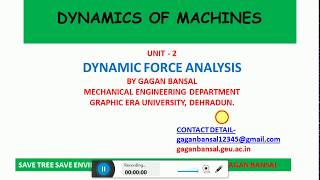 D02L01 INTRODUCTION  D ALEMBERTS PRINCIPLE  GAGAN BANSAL [upl. by Ayotal]