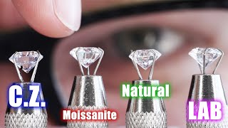 💎 How To Tell A Fake Or Real Diamond I Spot A Cubic Zirconia Moissanite Lab amp Earth Diamond [upl. by Moncear]