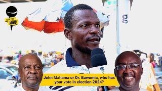 FlowYourMind Who gets your vote in Election 2024 – Mahama or Bawumia🤔 [upl. by Atnohsal]