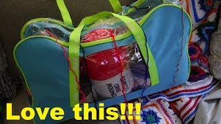 How to Make a Yarn Organizer Tote or Knitting Bag So Easy [upl. by Ciprian]