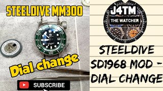 ⚙STEELDIVE MM300 MOD⚙  ⭐J4TM ⭐ How to mod a SteelDive sd1968  The Watcher [upl. by Wendell]