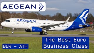 How Aegean does Euro Business Right  BER  ATH  Business Class [upl. by Gollin]