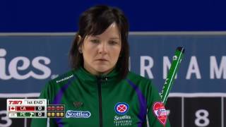 2017 Scotties Tournament of Hearts  Carey CAN vs MacPhee PEI  Draw 5 [upl. by Chiarra796]