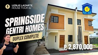 House Tour 42  Affordable Complete Finished Duplex  Springside Gentri Homes  General Trias Cavite [upl. by Edijabab110]