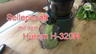 Hurom H320N Slow Juicer amp Selleriesaft  Staudensellerie Verarbeitung  Teil 2 von 8 [upl. by Aural640]